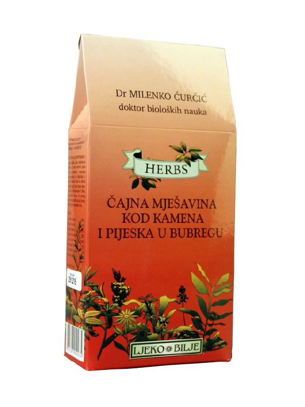 čajna mešavina br. 8 kod kamena i peska u bubregu